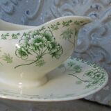 Sarreguemines Palmyre Earthenware Sauce Boat