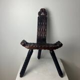 Brutalist tripod chair, 1950s
