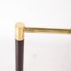Brass and wood lamps