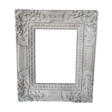 Linen patinated molded frame