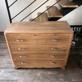 Solid walnut chest of drawers