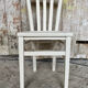 Vintage white wood baumann bistro chair old style #d541