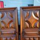2 paires de portes 19 ème en noyer