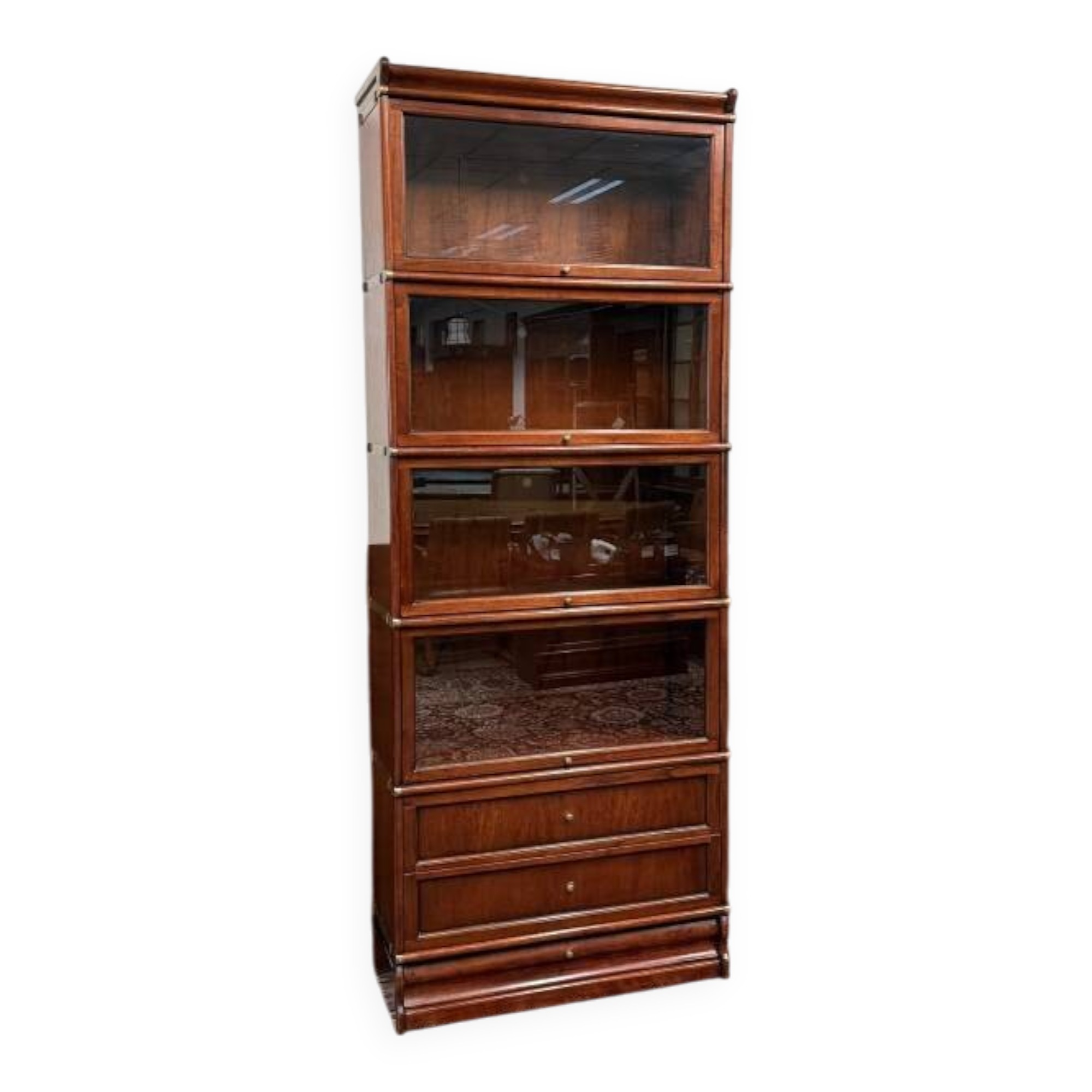 Original mahogany Globe Wernicke English bookcase