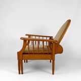 Morris beech lounge chair, Art Deco, France, Circa 1925