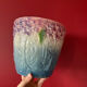 Ceramic floral cache pot