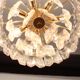 Murano glass light fixture in brass Palazzo, Kalmar, Austria, 1970s