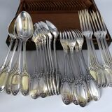 Christofle 24 cutlery spoons dessert whisks model Marie Antoinette metal arg