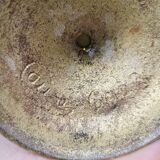 A set of vintage brass candlesticks. Denmark 1960-70s.