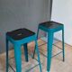 Paire de tabourets de bar industriel