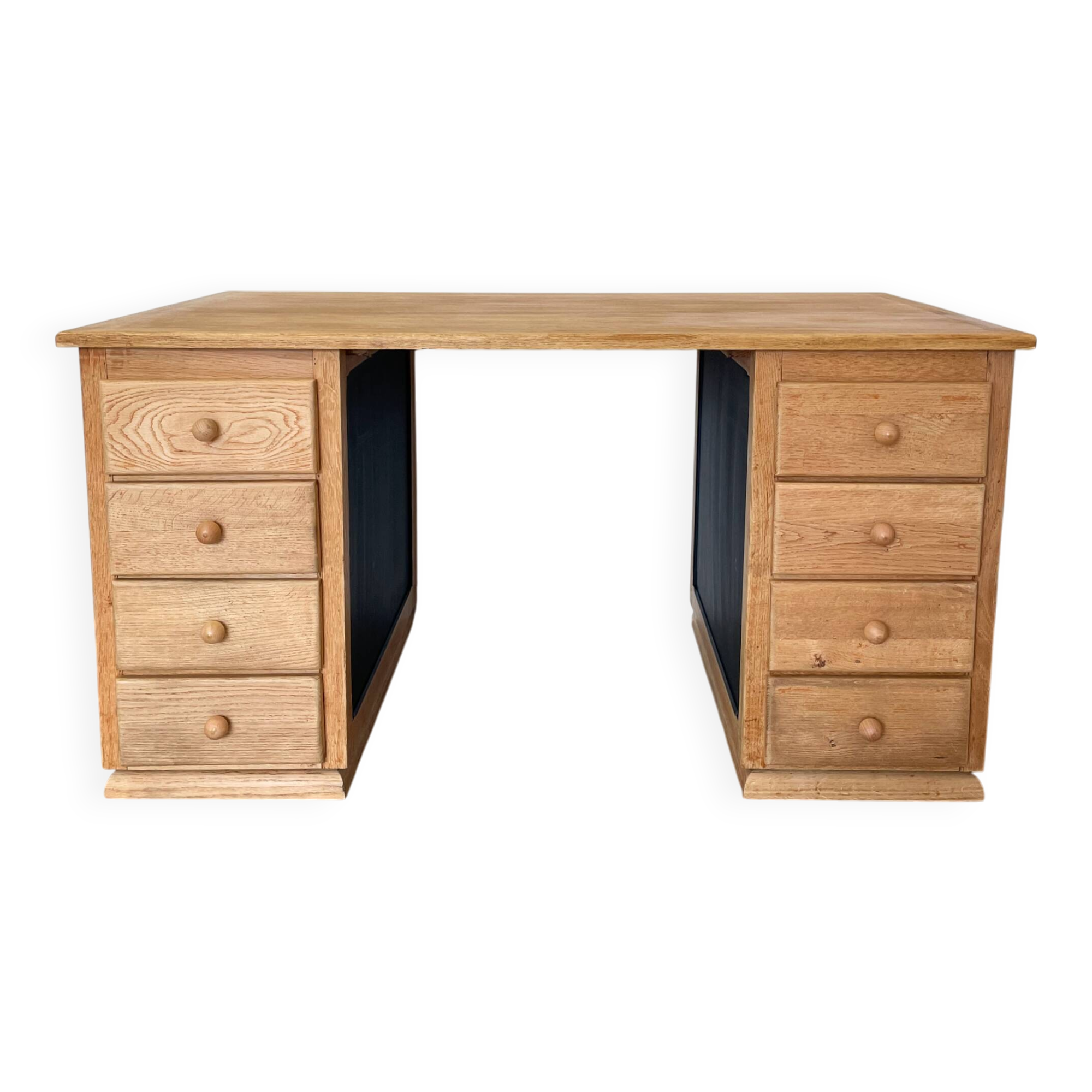 Large solid oak desk