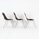 Ensemble de 3 Chaises Les Arcs par Charlotte Perriand, années 1960