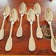Christofle - Set of 6 table spoons model Chinon in silver-plated metal