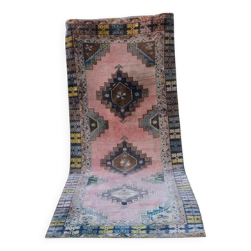 Tapis de couloir turc vintage