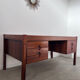 Old Danish Scandinavian desk in rosewood veneer designed by Christian Linneberg
