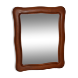 Vintage organic wavy cast resin mirror