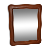 Vintage organic wavy cast resin mirror