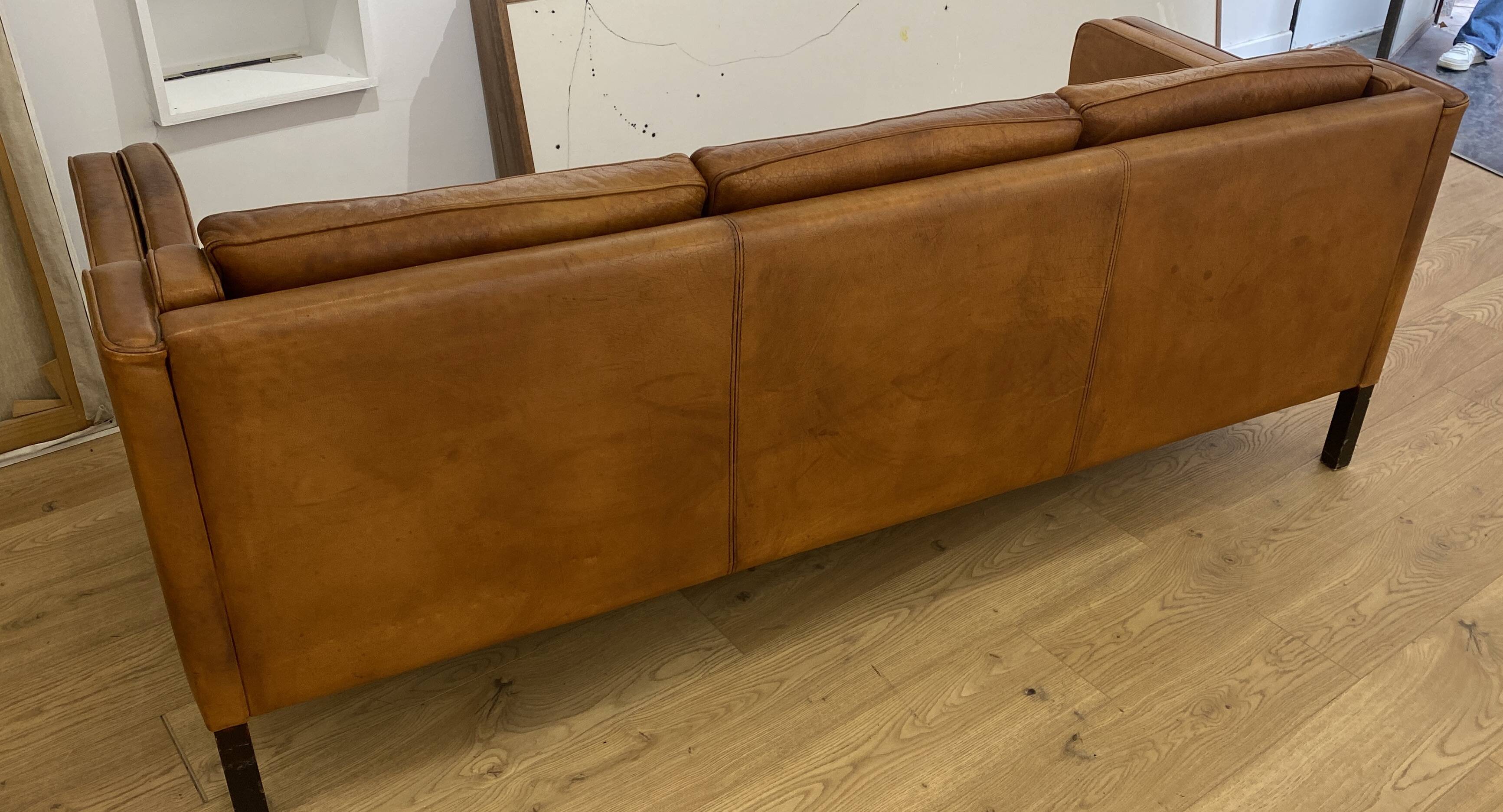 Leather Sofa Børge Mogensen Model 2213