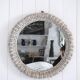 Round wicker mirror, 20th century