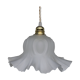 Frosted glass tulip hanging lamp