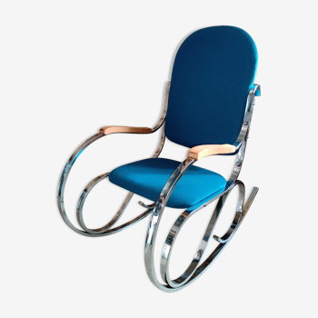 Rocking-chair chrome courbé