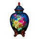 Gabriel Lemonnier covered vase in enamelled earthenware 19th century