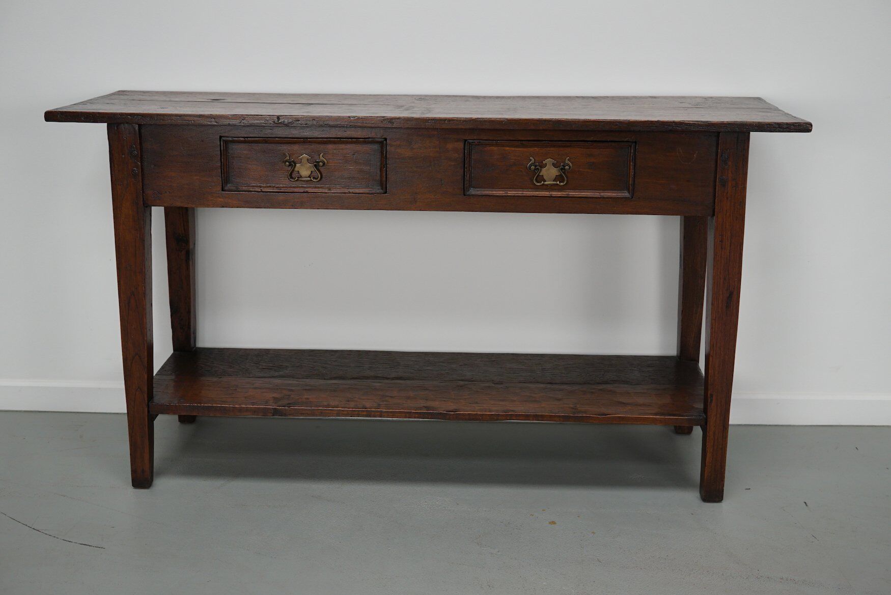 Table d'appoint en chêne rustique français vintage, années 1920