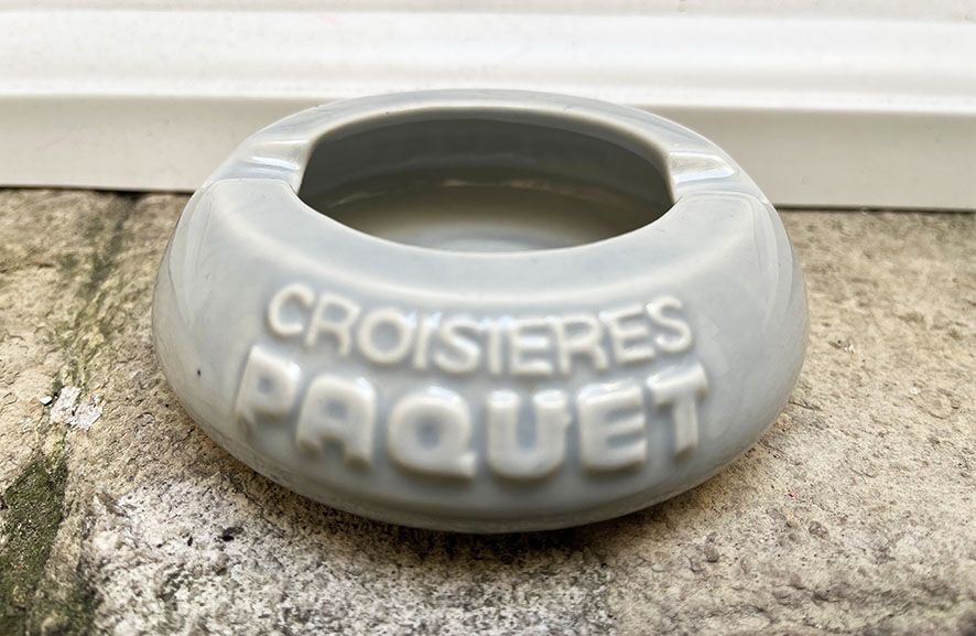 Ashtray cruises package in sky blue earthenware