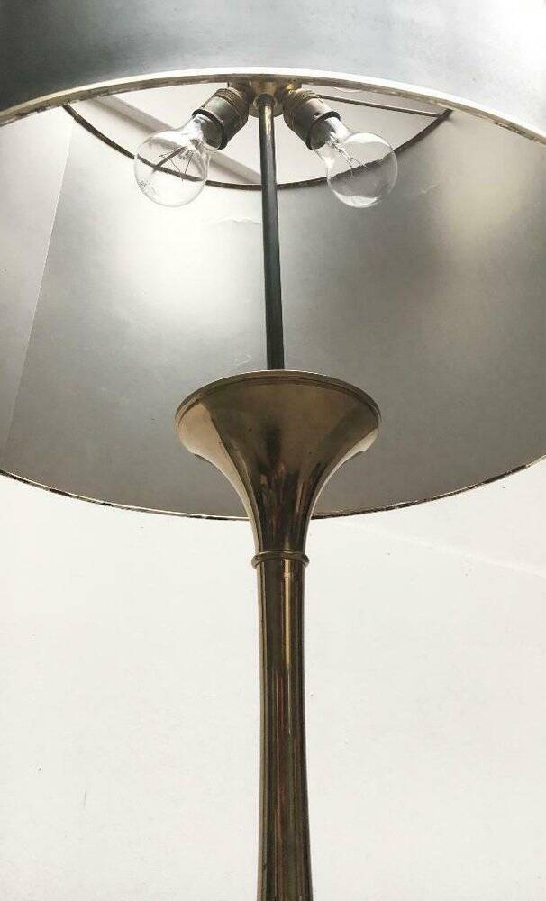 Hollywood Regency bamboo floor lamp by Ingo Maurer for M Design, 1960s.