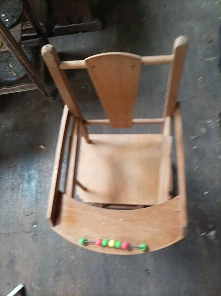 Baby high chair doll toy solid wood dp 1123784
