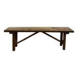 Oak folding bench