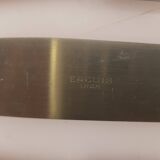 12 couteaux en métal argenté,  ercuis