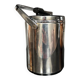 Vintage stainless steel ice bucket with lid and tongs - Made in Japan