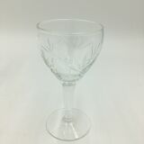 Lot of 7 crystal wine glasses