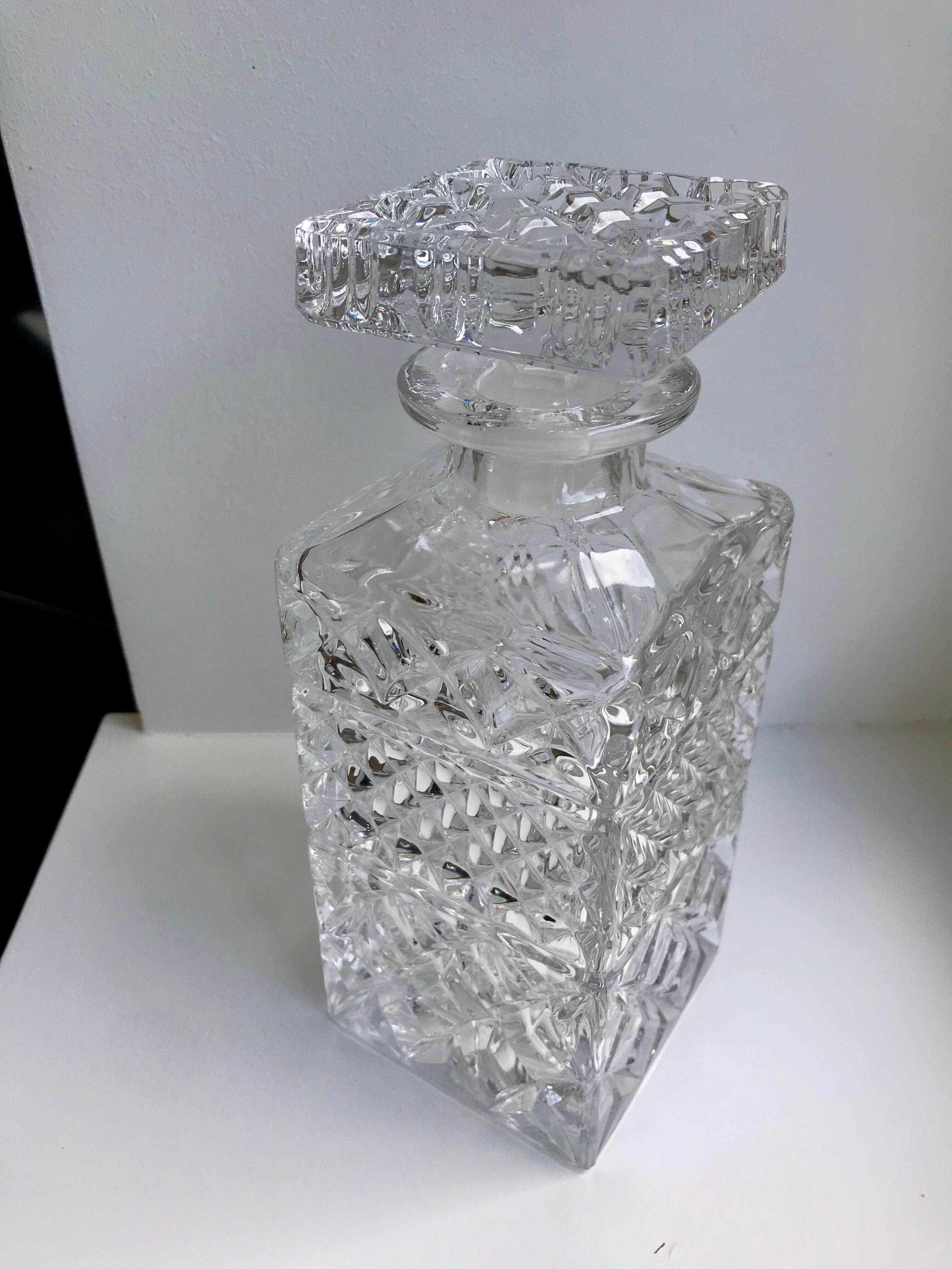 Crystal whisky decanter 60s-70s
