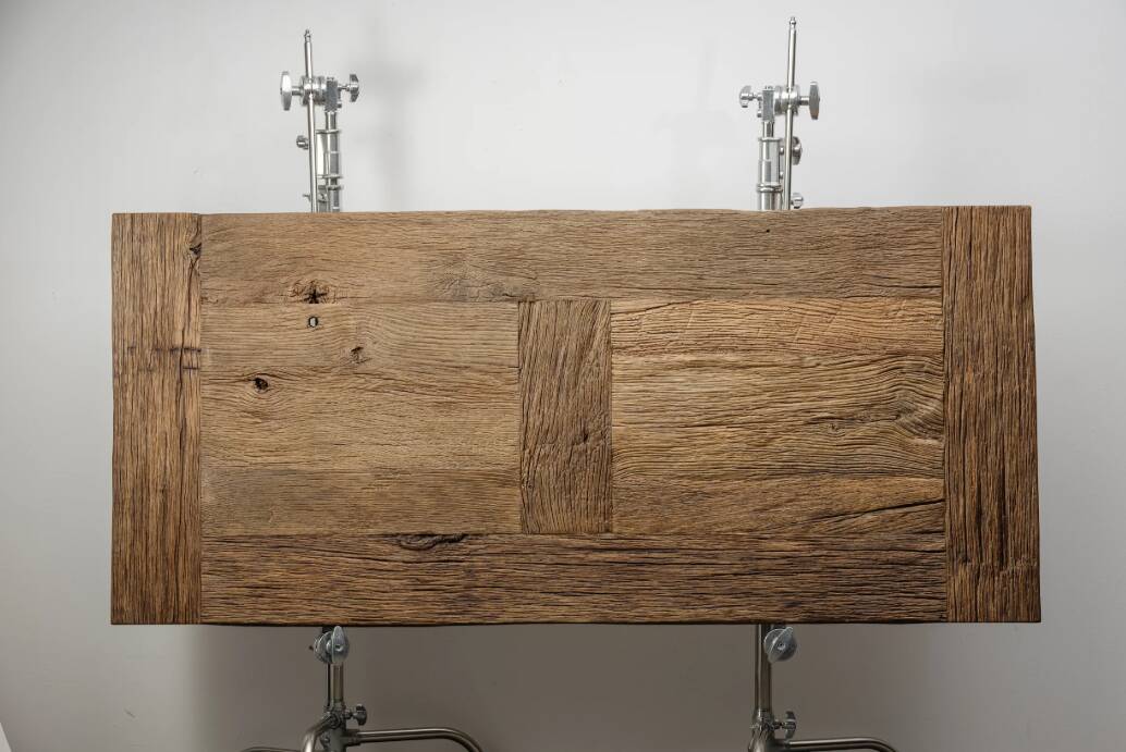 Solid oak dining table