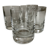 Set de 5 verres Baccarat gobelets whisky Perfection 1980