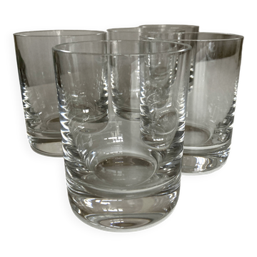 Set of 5 Baccarat whisky tumblers Perfection 1980