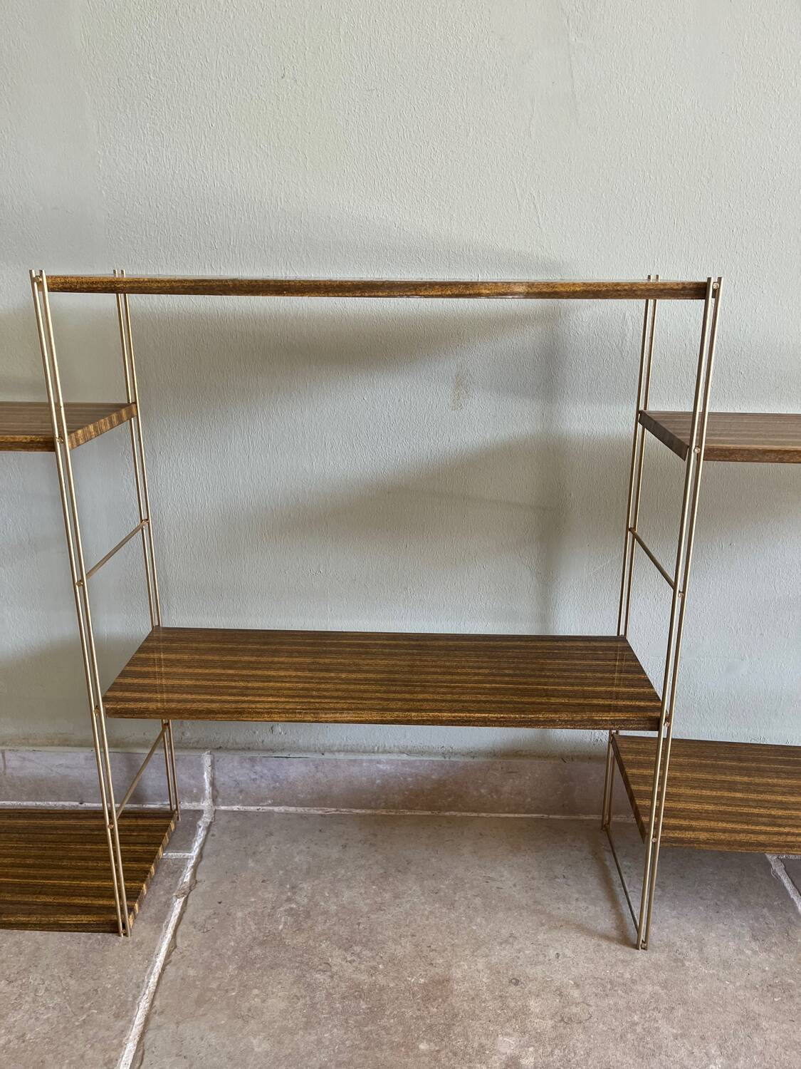 Modular metal shelves from the 1960s