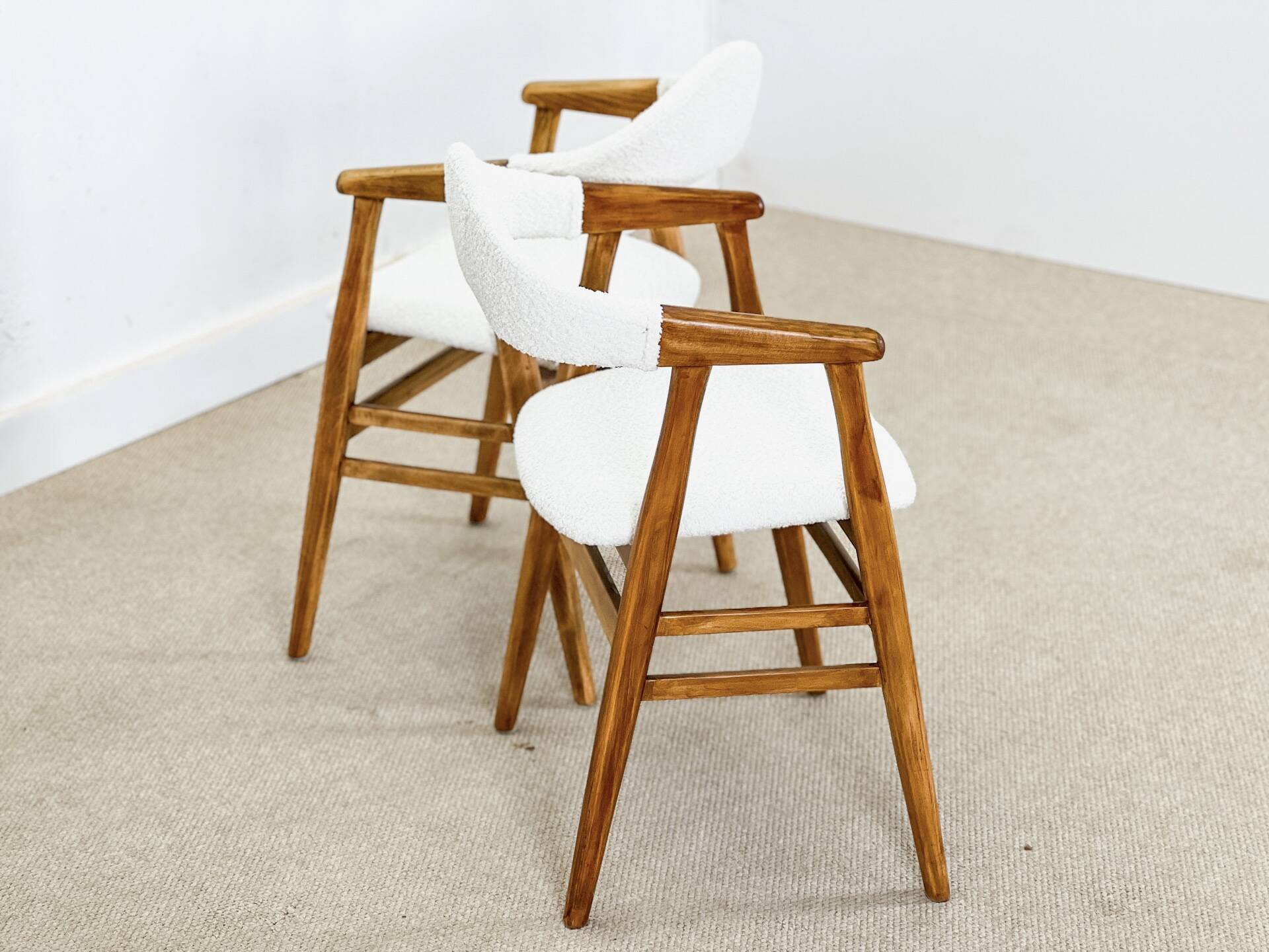 Danish dining chairs (new upholstery)