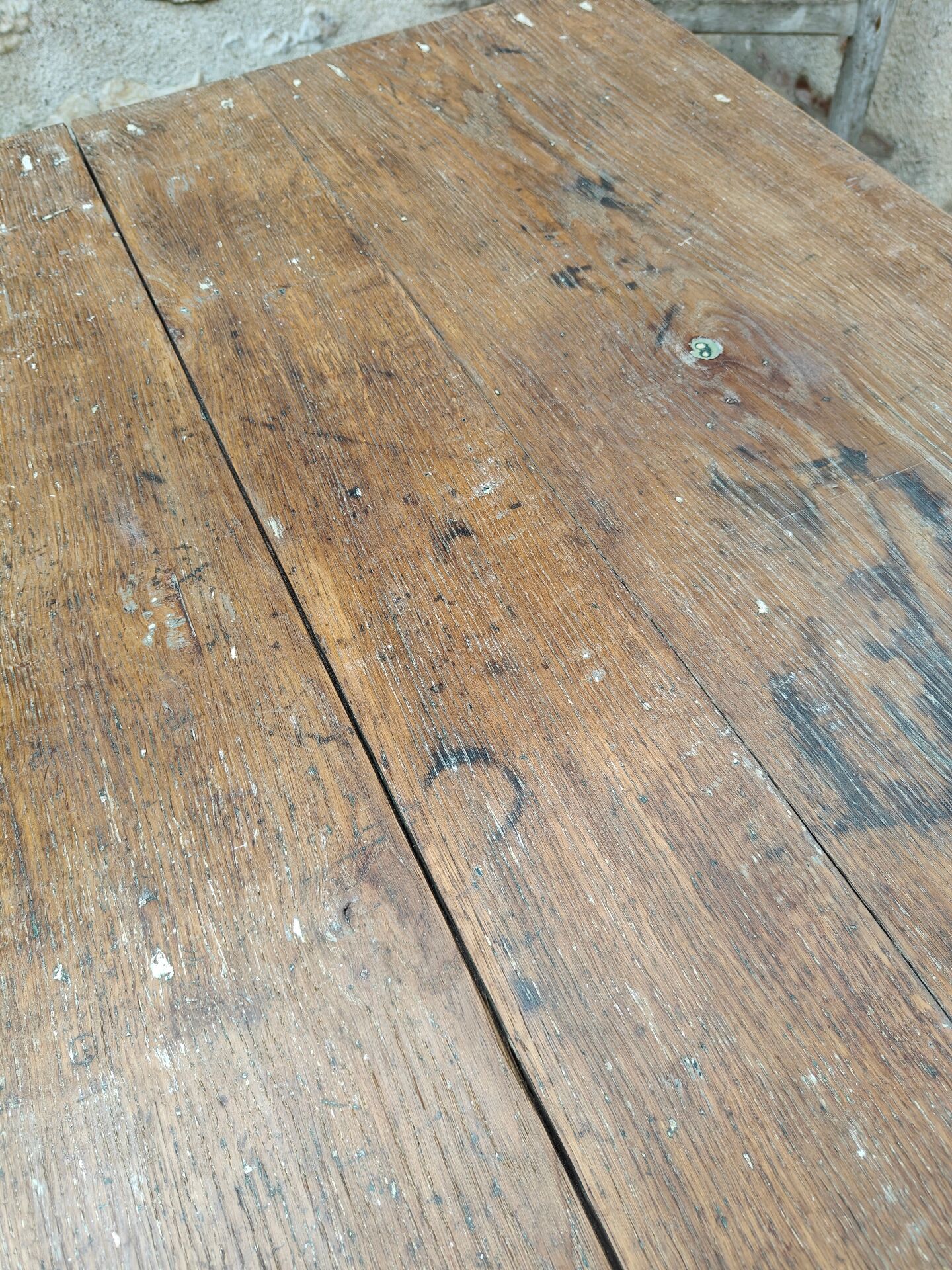 Distressed drawer coffee table, country farmhouse.