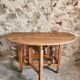 Vintage French drop-leaf table – Oval dining table, circa 1930–1950