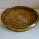 Vintage rattan tray from the 70s