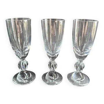 3 liqueur glasses Fréjus by Lalique France