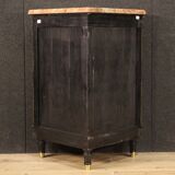French corner cabinet in Boulle style with marble top