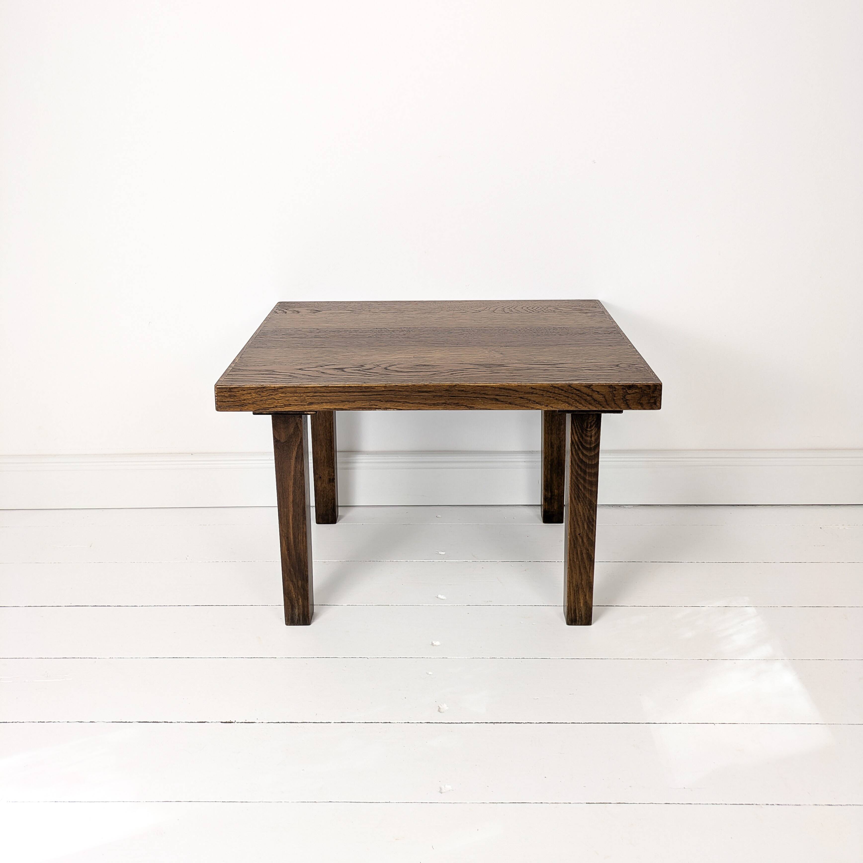 Mid Century Table d'appoint en bois massif Vintage Banc de fleurs Tabouret de fleur Design danois Ta