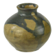 Sandstone ball vase by Eugène Lion