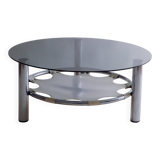 Space Age Glass And Chrome Coffee Table