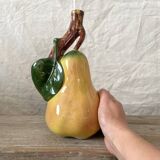 Vintage ceramic bottle in the shape of a pear.