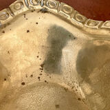 Vintage brass basket tray